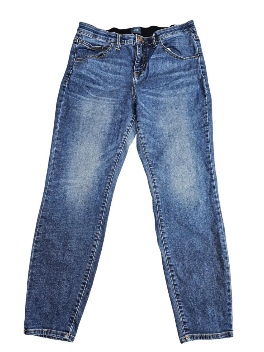 JAG Cecilia Skinny Jeans Womens 16 Blue Med Wash Mid Rise‎ Stretch Denim Slim
